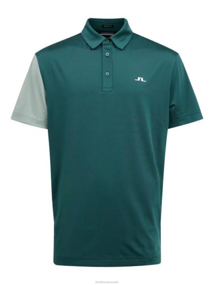Simon Golf Polo Treeline Green Men J.Lindeberg Clothing 66XF2124