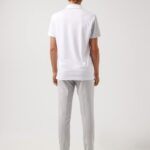 Simon Golf Polo White Men J.Lindeberg Clothing 66XF2125
