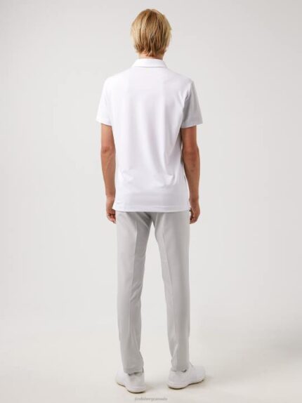 Simon Golf Polo White Men J.Lindeberg Clothing 66XF2125