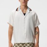Skala Silk Shirt White Men J.Lindeberg Clothing 66XF1166