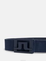 Slater Leather Belt Navy Men J.Lindeberg Accessory 66XF843 - Image 2