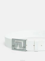 Slater Leather Belt White Men J.Lindeberg Accessory 66XF899 - Image 2