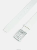 Slater Leather Belt White Men J.Lindeberg Accessory 66XF899