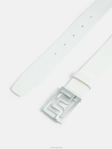 Slater Leather Belt White Men J.Lindeberg Accessory 66XF899