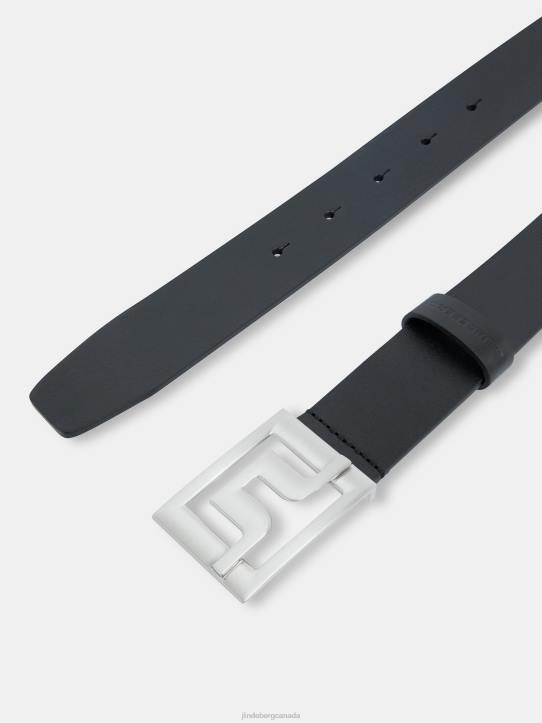 Slater Pro Leather Belt Black Men J.Lindeberg Accessory 66XF896 - Image 1