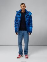 Sphere Down Jacket Nautical Blue Men J.Lindeberg Clothing 66XF2450 - Image 2