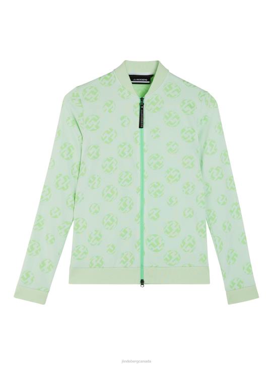 Spots Jacquard Mid Layer White Sphere Dot Women J.Lindeberg Clothing 66XF1901 - Image 4