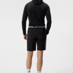 Stefan Hoodie Black Men J.Lindeberg Clothing 66XF576
