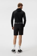 Stefan Hoodie Black Men J.Lindeberg Clothing 66XF576