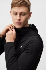 Stefan Hoodie Black Men J.Lindeberg Clothing 66XF576 - Image 3