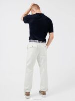 Stefan Ribbed Polo Navy Men J.Lindeberg Clothing 66XF2086