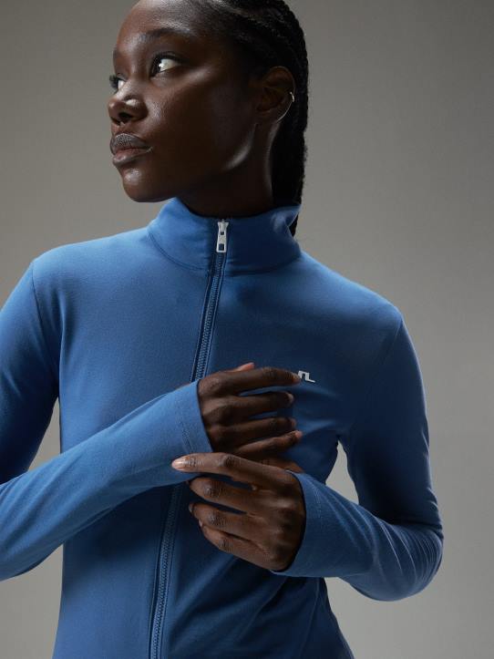 Stina Mid Layer Blue Horizon Women J.Lindeberg Clothing 66XF1906 - Image 4