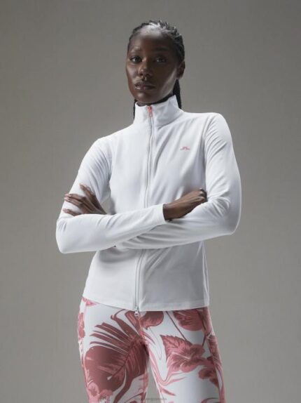 Stina Mid Layer White Women J.Lindeberg Clothing 66XF1905