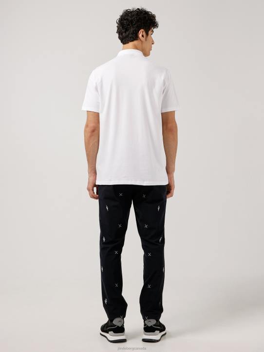 Strike Rib Jersey Polo Whisper White Men J.Lindeberg Clothing 66XF2108 - Image 2