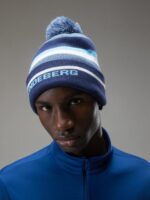 Stripe Beanie Navy Peony Men J.Lindeberg Accessory 66XF900