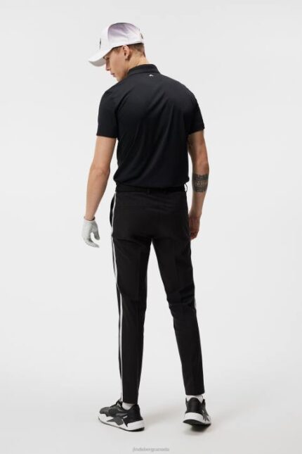 Stuart Stripe Pant Black Men J.Lindeberg Clothing 66XF463