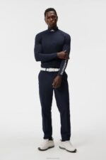 Stuart Stripe Pant Navy Men J.Lindeberg Clothing 66XF400 - Image 2