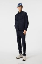 Stuart Stripe Pant Navy Men J.Lindeberg Clothing 66XF464 - Image 2