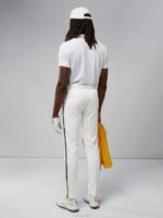 Stuart Stripe Pant White Men J.Lindeberg Clothing 66XF2176 - Image 2