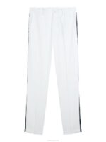 Stuart Stripe Pant White Men J.Lindeberg Clothing 66XF2176 - Image 5
