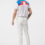 Stuart Stripe Pant White Men J.Lindeberg Clothing 66XF462