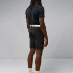 Stuart Stripe Shorts Black Men J.Lindeberg Clothing 66XF2174