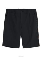 Stuart Stripe Shorts Black Men J.Lindeberg Clothing 66XF2174 - Image 4