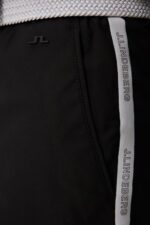 Stuart Stripe Shorts Black Men J.Lindeberg Clothing 66XF461 - Image 5