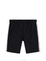 Stuart Stripe Shorts Black Men J.Lindeberg Clothing 66XF461 - Image 6