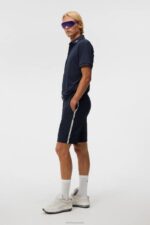 Stuart Stripe Shorts Navy Men J.Lindeberg Clothing 66XF399 - Image 2