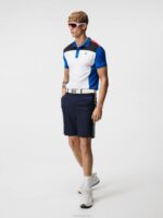 Stuart Stripe Shorts Navy Men J.Lindeberg Clothing 66XF459 - Image 3
