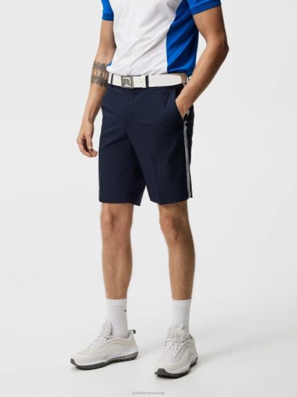Stuart Stripe Shorts Navy Men J.Lindeberg Clothing 66XF459