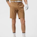 Stuart Stripe Shorts Tiger Brown Men J.Lindeberg Clothing 66XF460