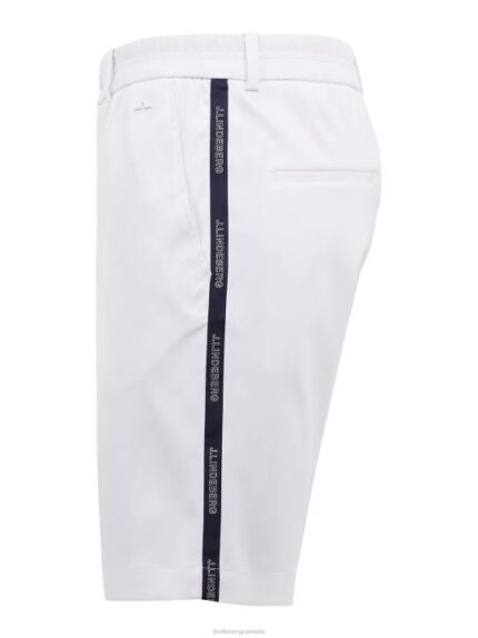 Stuart Stripe Shorts White Men J.Lindeberg Clothing 66XF2175