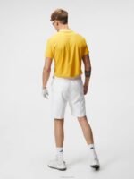 Stuart Stripe Shorts White Men J.Lindeberg Clothing 66XF458 - Image 2