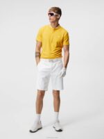 Stuart Stripe Shorts White Men J.Lindeberg Clothing 66XF458 - Image 3