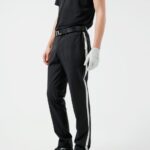 Stue Stripe Golf Pant Black Men J.Lindeberg Clothing 66XF2209