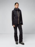 Summit Softshell Jacket Black Women J.Lindeberg Clothing 66XF2854 - Image 2
