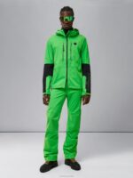 Summit Softshell Jacket Classic Green Men J.Lindeberg Clothing 66XF2441 - Image 3