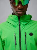 Summit Softshell Jacket Classic Green Men J.Lindeberg Clothing 66XF2441 - Image 5