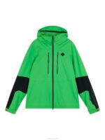 Summit Softshell Jacket Classic Green Men J.Lindeberg Clothing 66XF2441 - Image 6