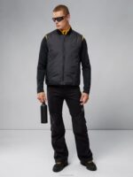 Summit Softshell Pants Black Men J.Lindeberg Clothing 66XF2206 - Image 3