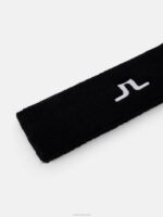 Sweat Headband Black Men J.Lindeberg Accessory 66XF2523 - Image 2