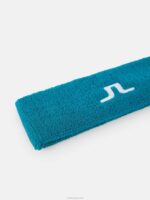 Sweat Headband Enamel Blue Men J.Lindeberg Accessory 66XF2520 - Image 2