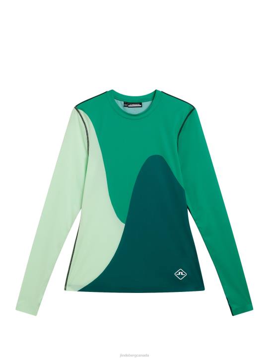 Swirl Long Sleeve Top Bosphorus Women J.Lindeberg Clothing 66XF1416 - Image 5