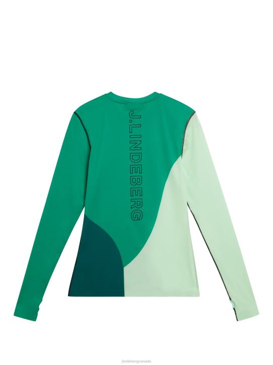 Swirl Long Sleeve Top Bosphorus Women J.Lindeberg Clothing 66XF1416 - Image 6