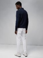 Swirl Sweater Bridge Swirl Navy Men J.Lindeberg Clothing 66XF2346 - Image 2