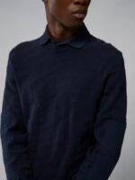 Swirl Sweater Bridge Swirl Navy Men J.Lindeberg Clothing 66XF2346 - Image 4