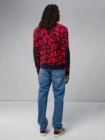 Swirl Sweater Bridge Swirl Red Men J.Lindeberg Clothing 66XF2347 - Image 2