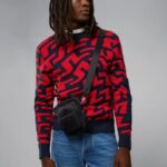 Swirl Sweater Bridge Swirl Red Men J.Lindeberg Clothing 66XF2347